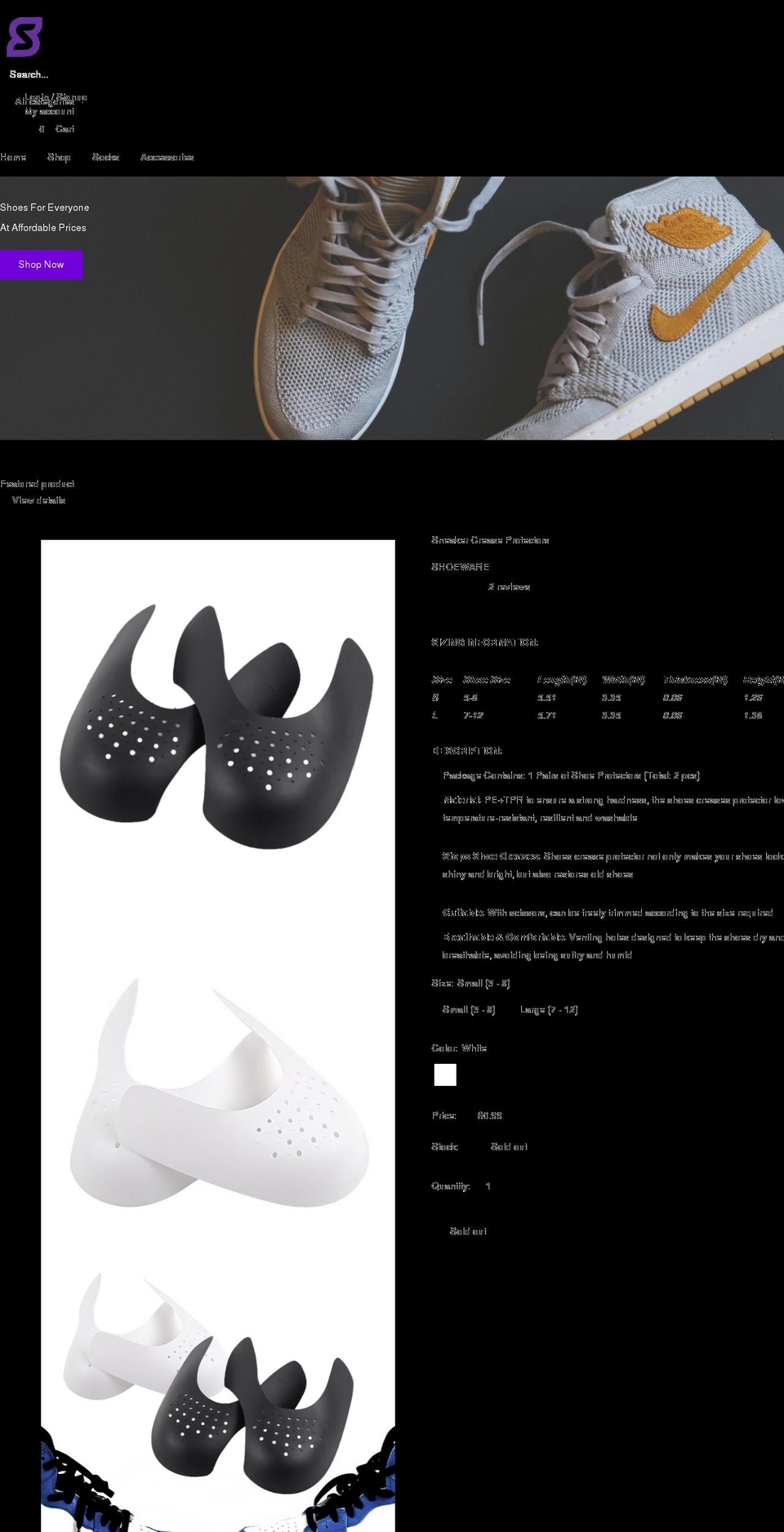 shoeware.co shopify website screenshot