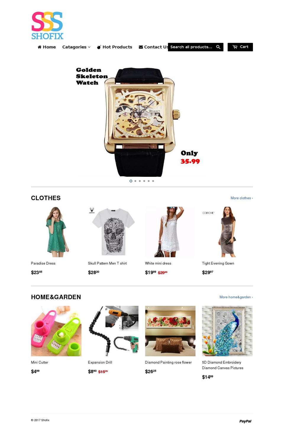 shofix.com shopify website screenshot