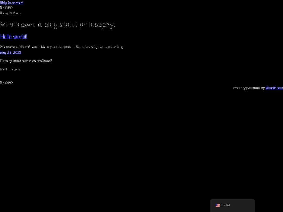 shofo.net shopify website screenshot