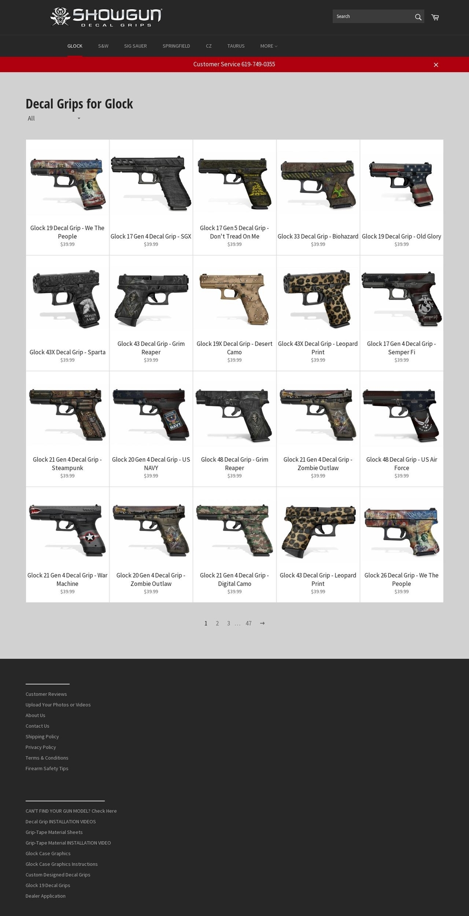 shogungrips.com — Shopify storefront screenshot