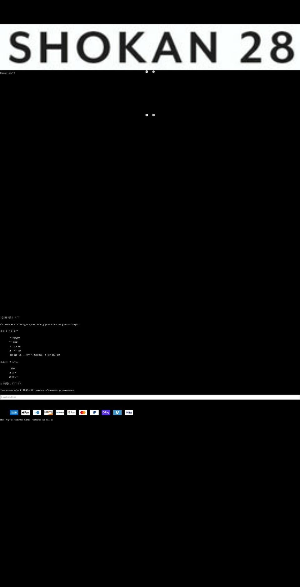shokan28.com shopify website screenshot