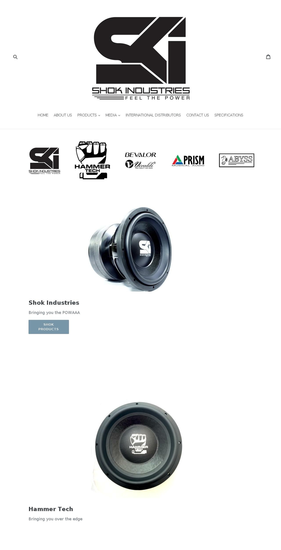 shokindustries.com shopify website screenshot