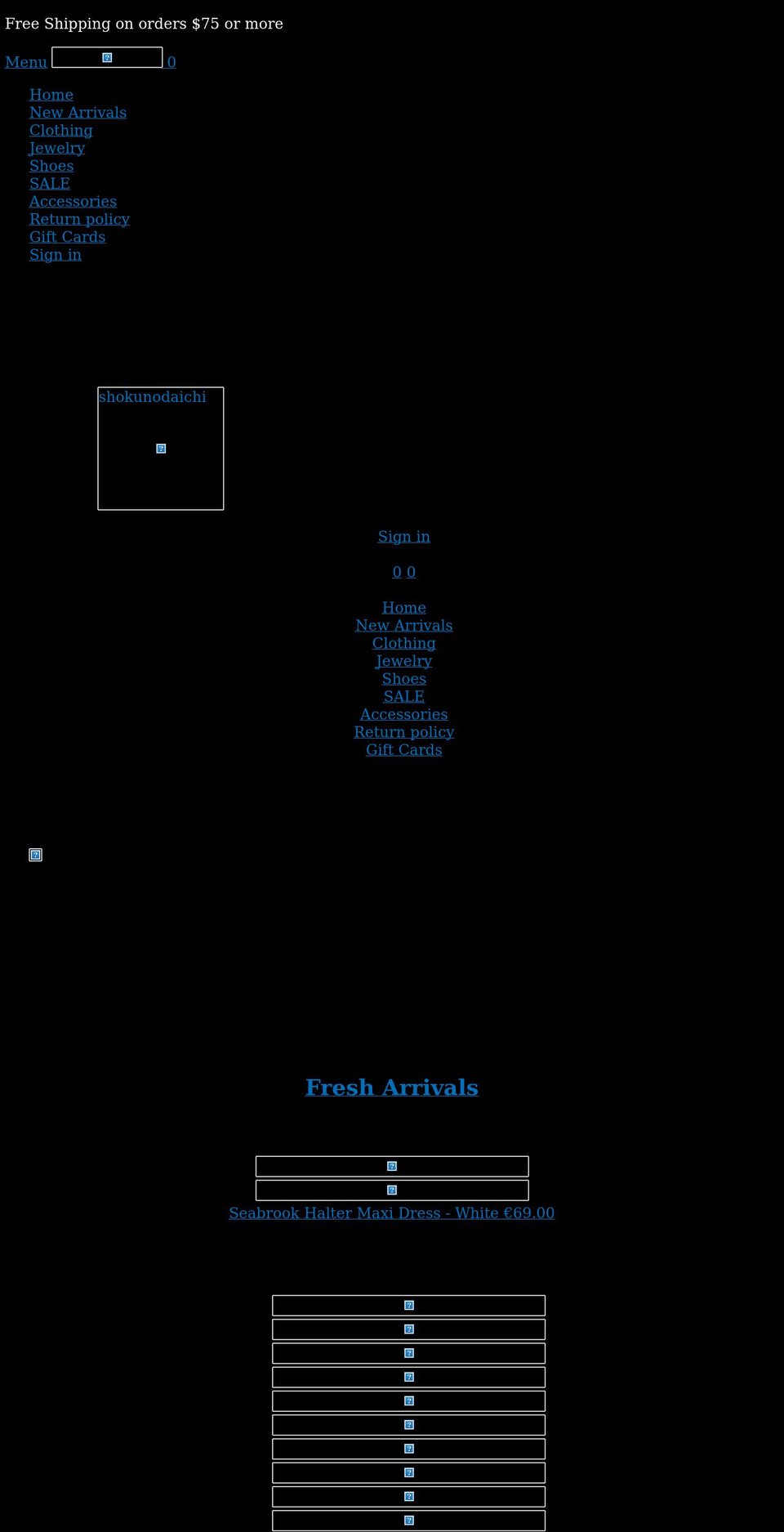 shokunodaichi.com shopify website screenshot