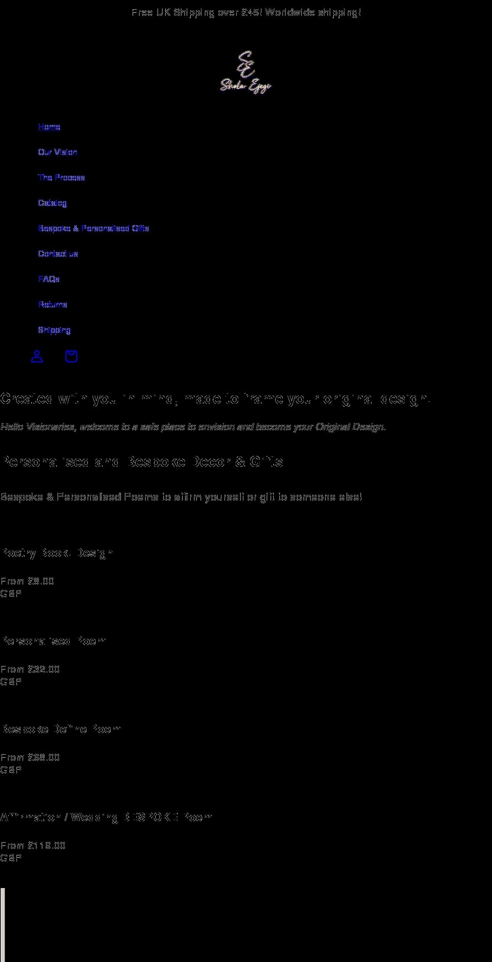 sholaejegi.com shopify website screenshot