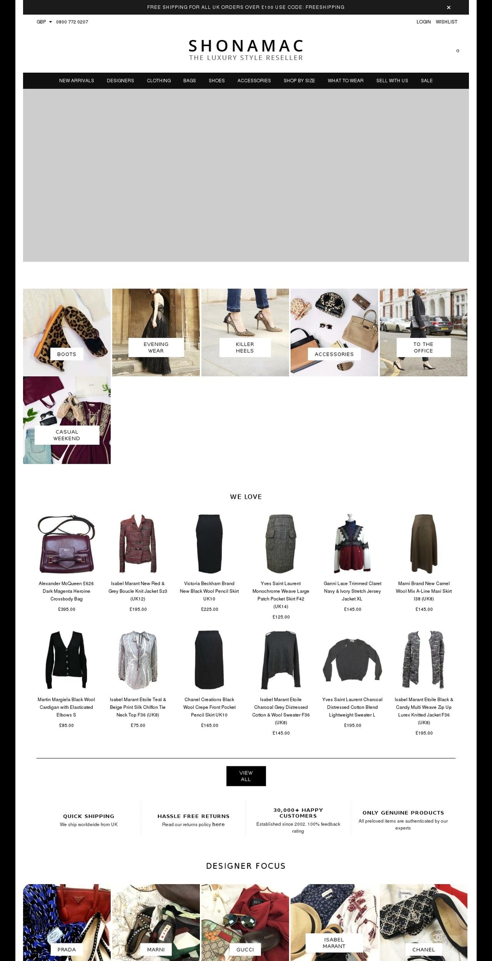 shonamac.com shopify website screenshot