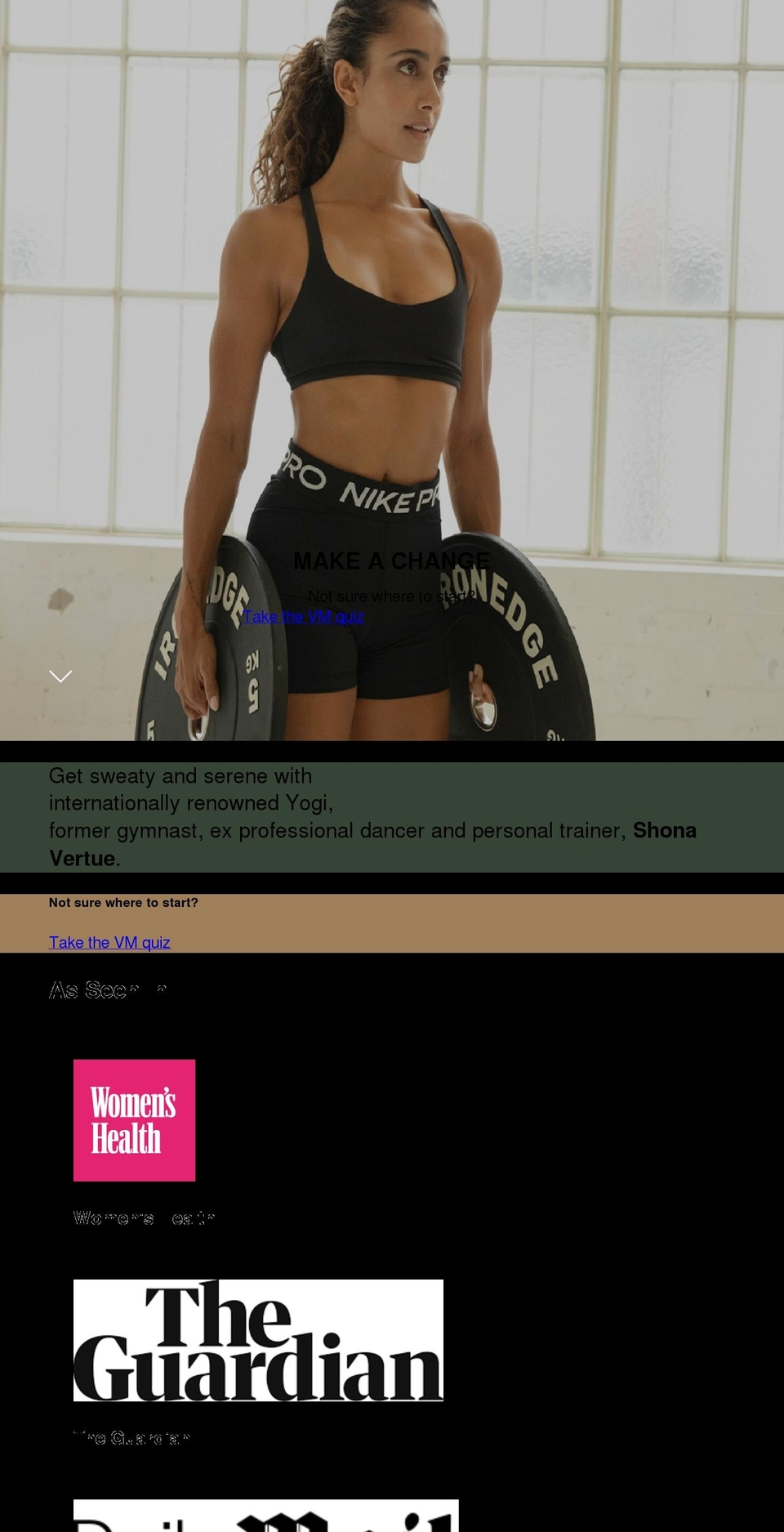 shonavertue.com shopify website screenshot
