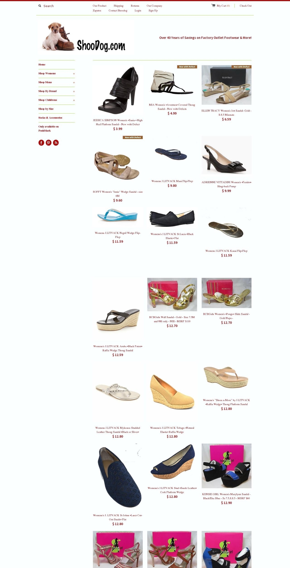 shoodog.myshopify.com shopify website screenshot