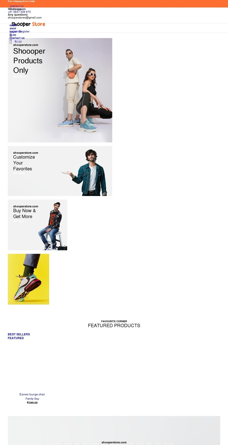 shooperstore.com — Shopify storefront screenshot