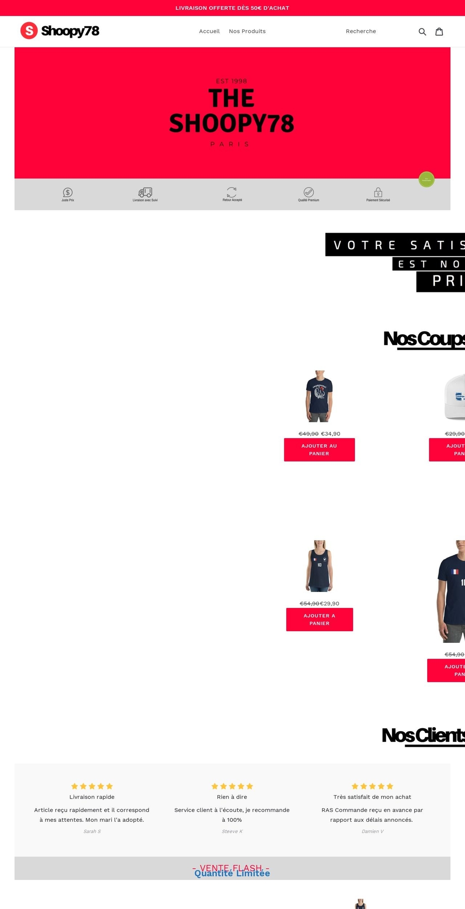 shoopy78.com — Shopify storefront screenshot