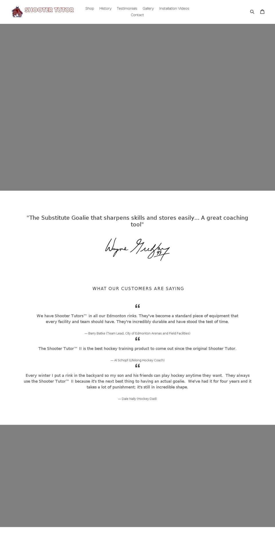 shooter-tutor.com — Shopify storefront screenshot