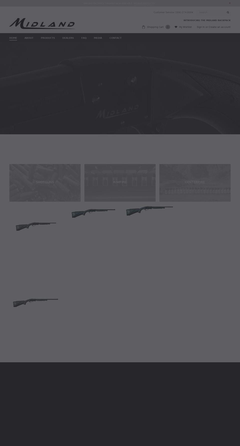 shootmidland.com shopify website screenshot