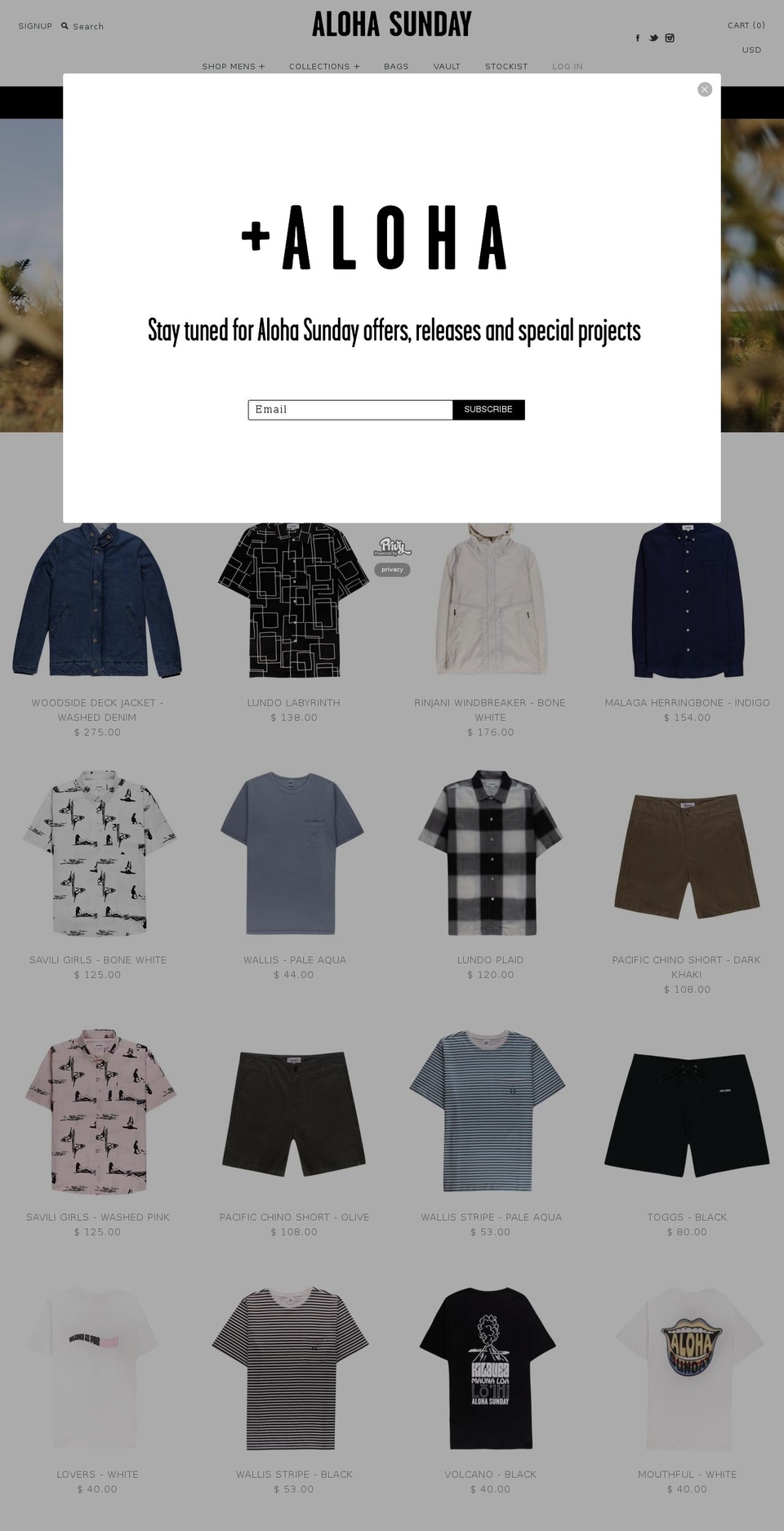 shoots-aloha.com shopify website screenshot