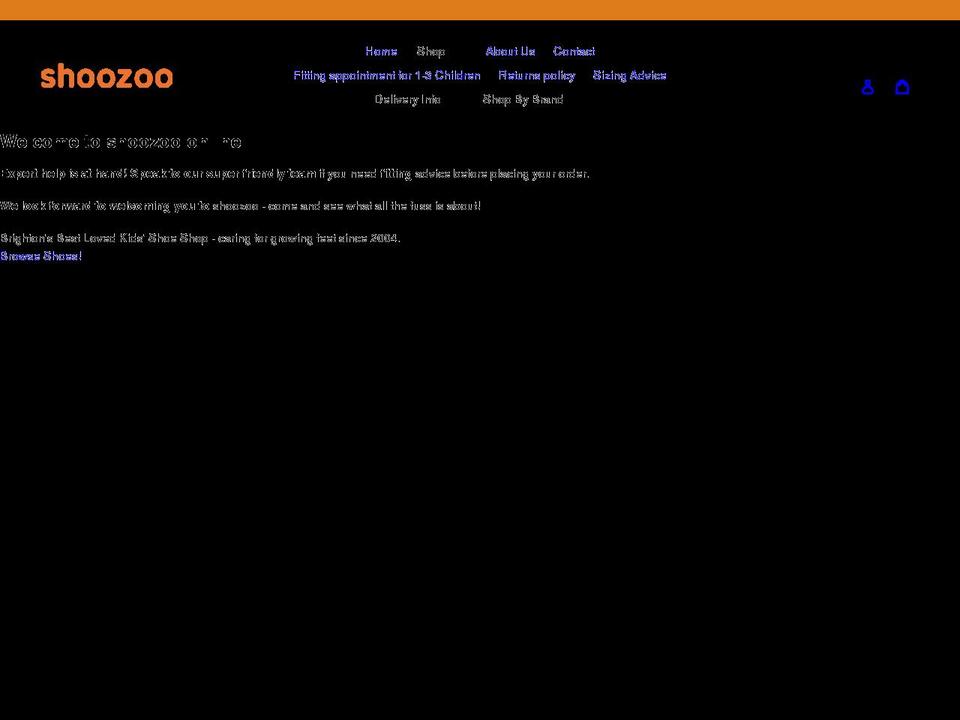 shoozoo.co.uk shopify website screenshot