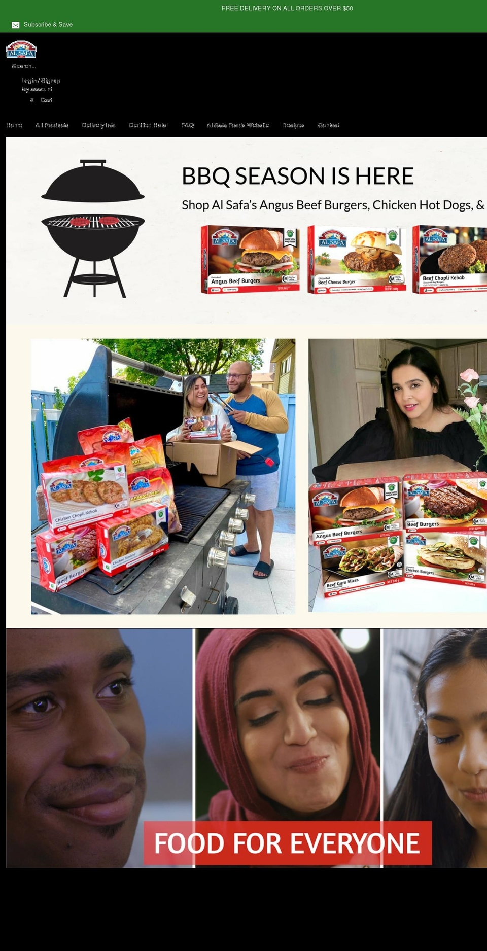 shop-alsafahalal.com shopify website screenshot