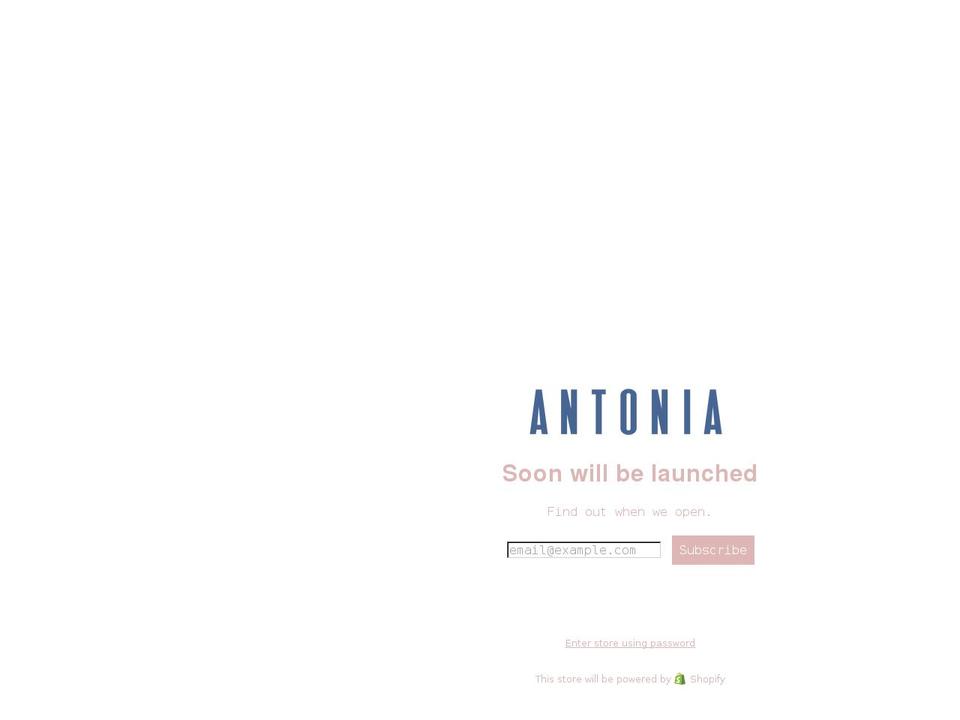 shop-antonia.com shopify website screenshot