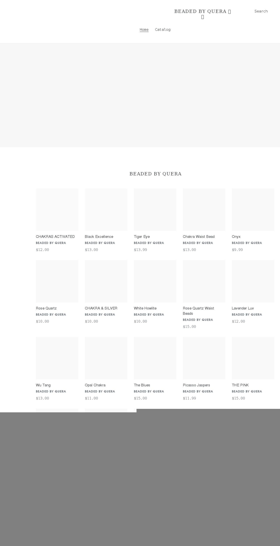 shop-byquera.com shopify website screenshot