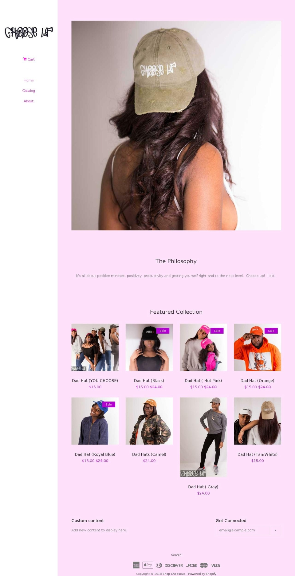 shop-chooseup.com — Shopify storefront screenshot