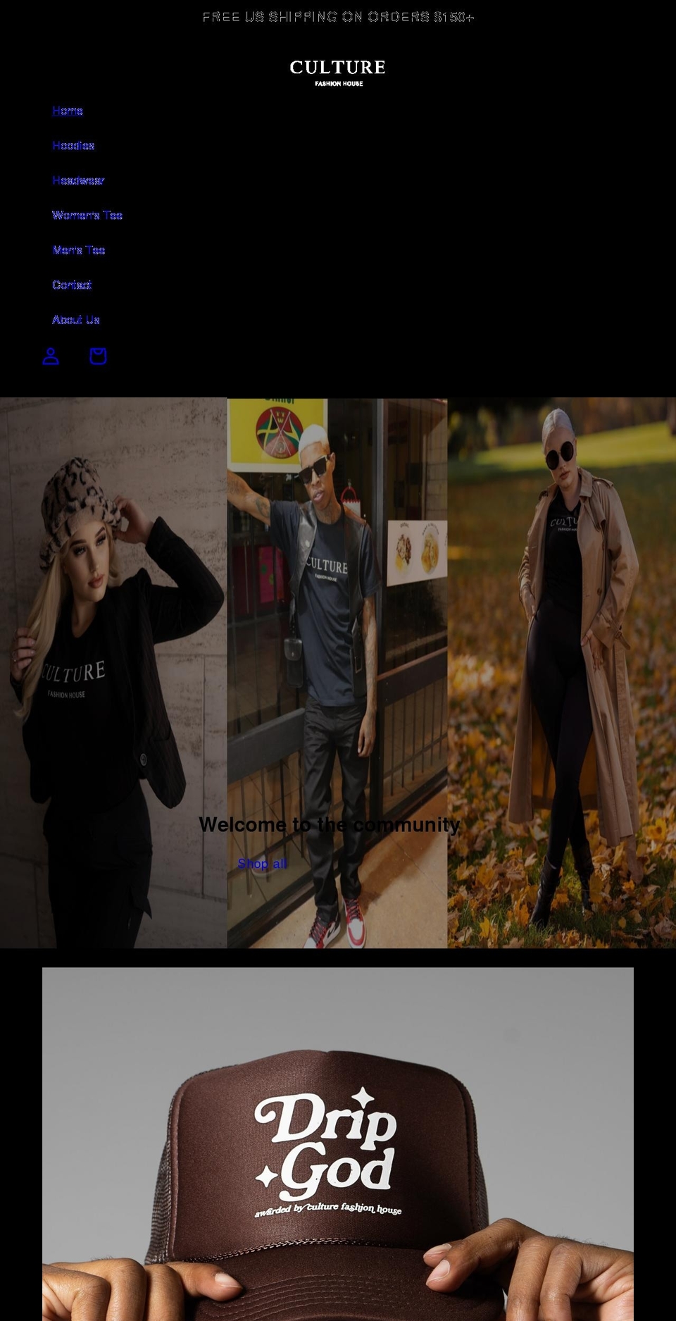shop-culture.com shopify website screenshot