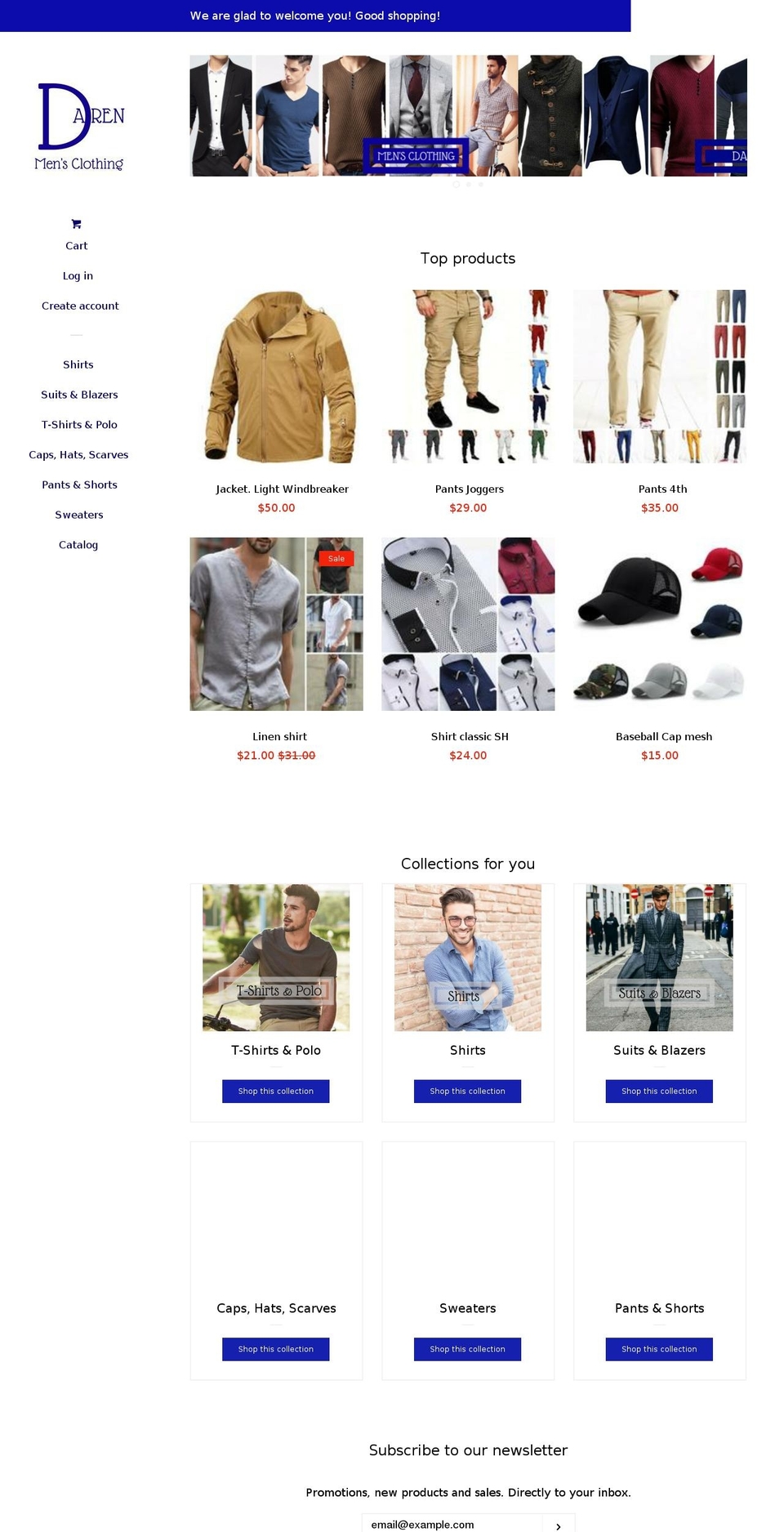 shop-da.com — Shopify storefront screenshot