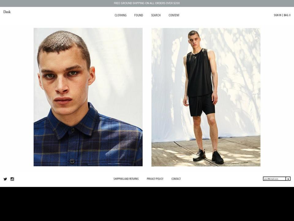 Dusk Shopify theme site example shop-dusk.myshopify.com