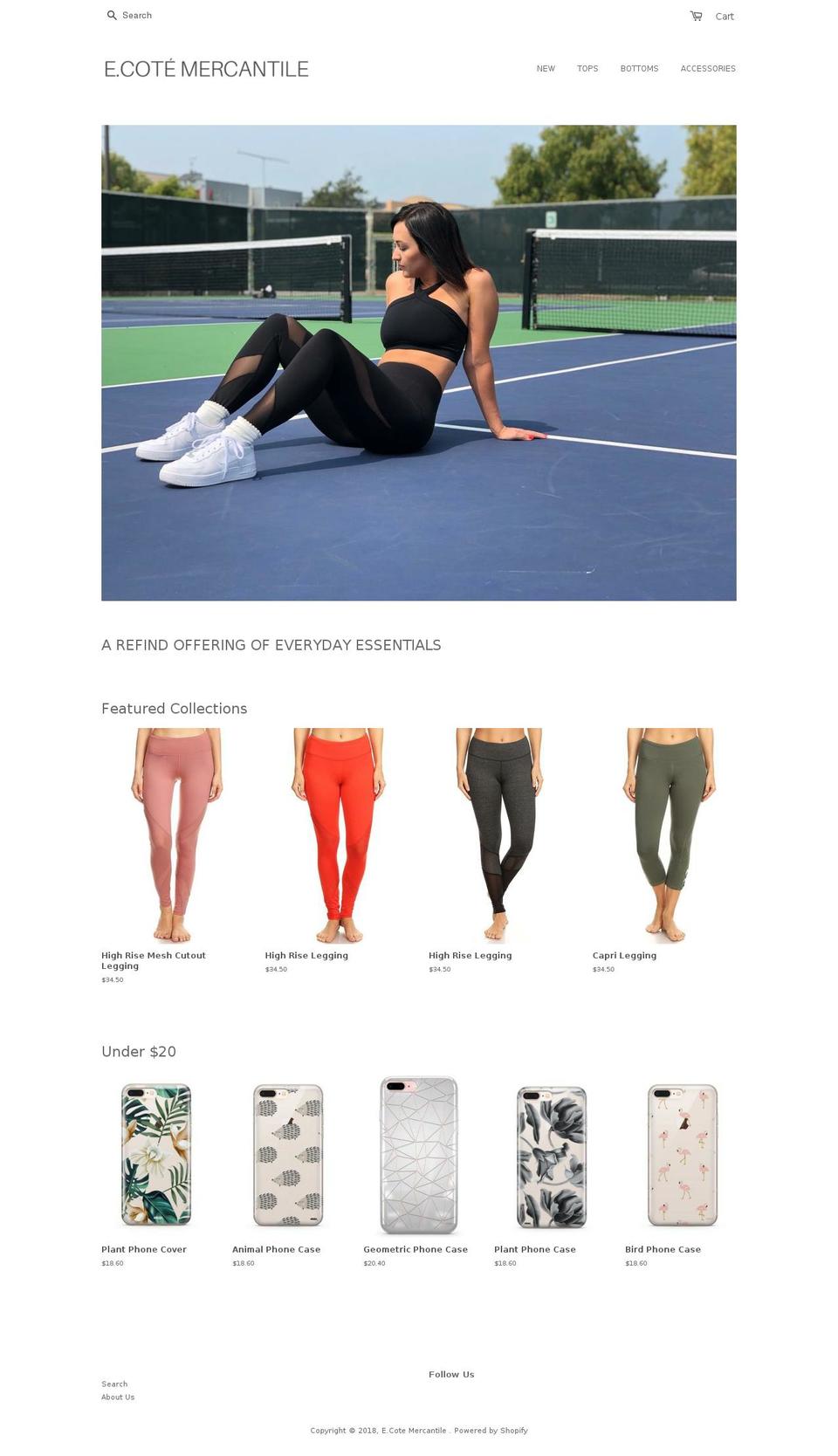 shop-ecote.com — Shopify storefront screenshot