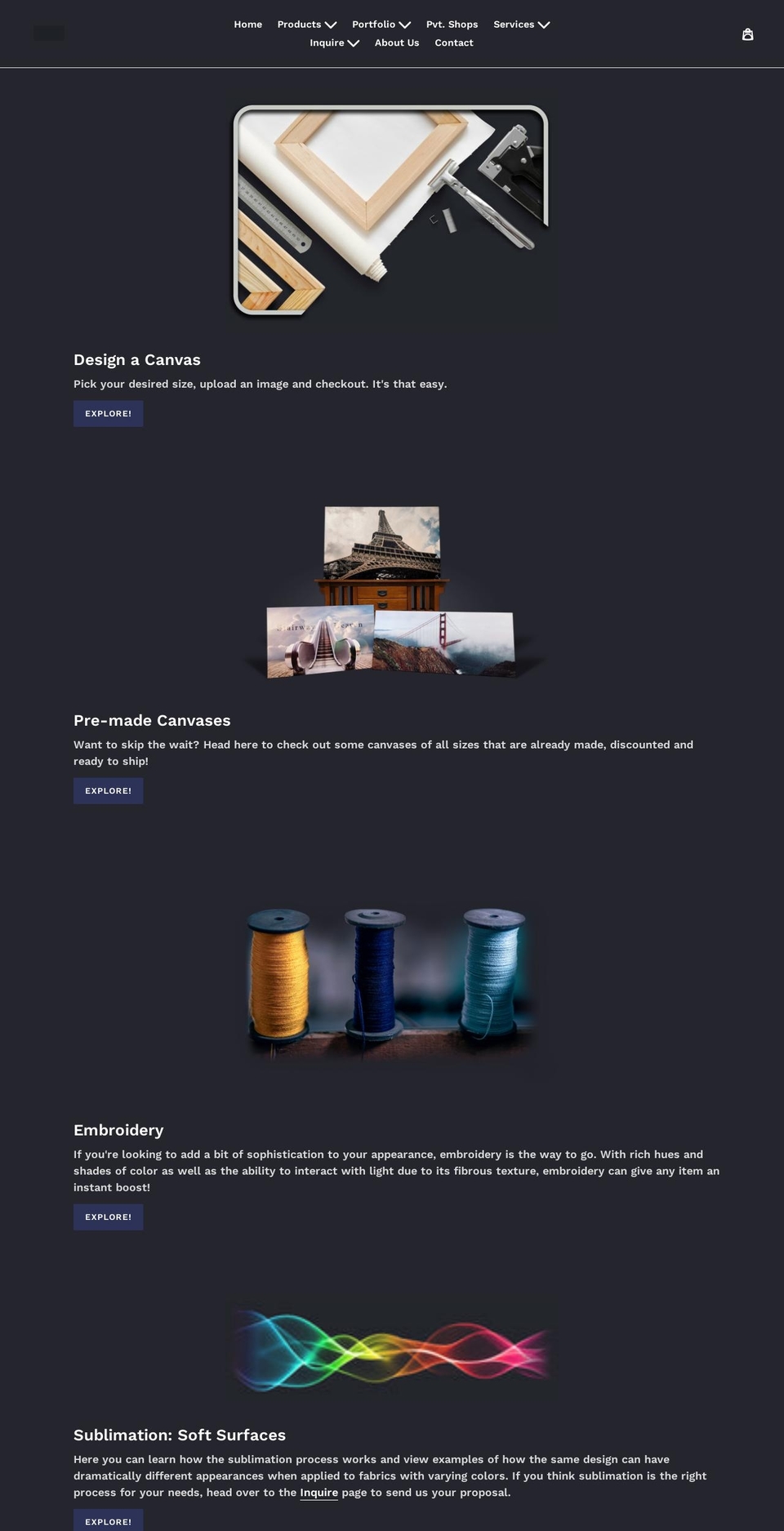 shop-ei.com — Shopify storefront screenshot