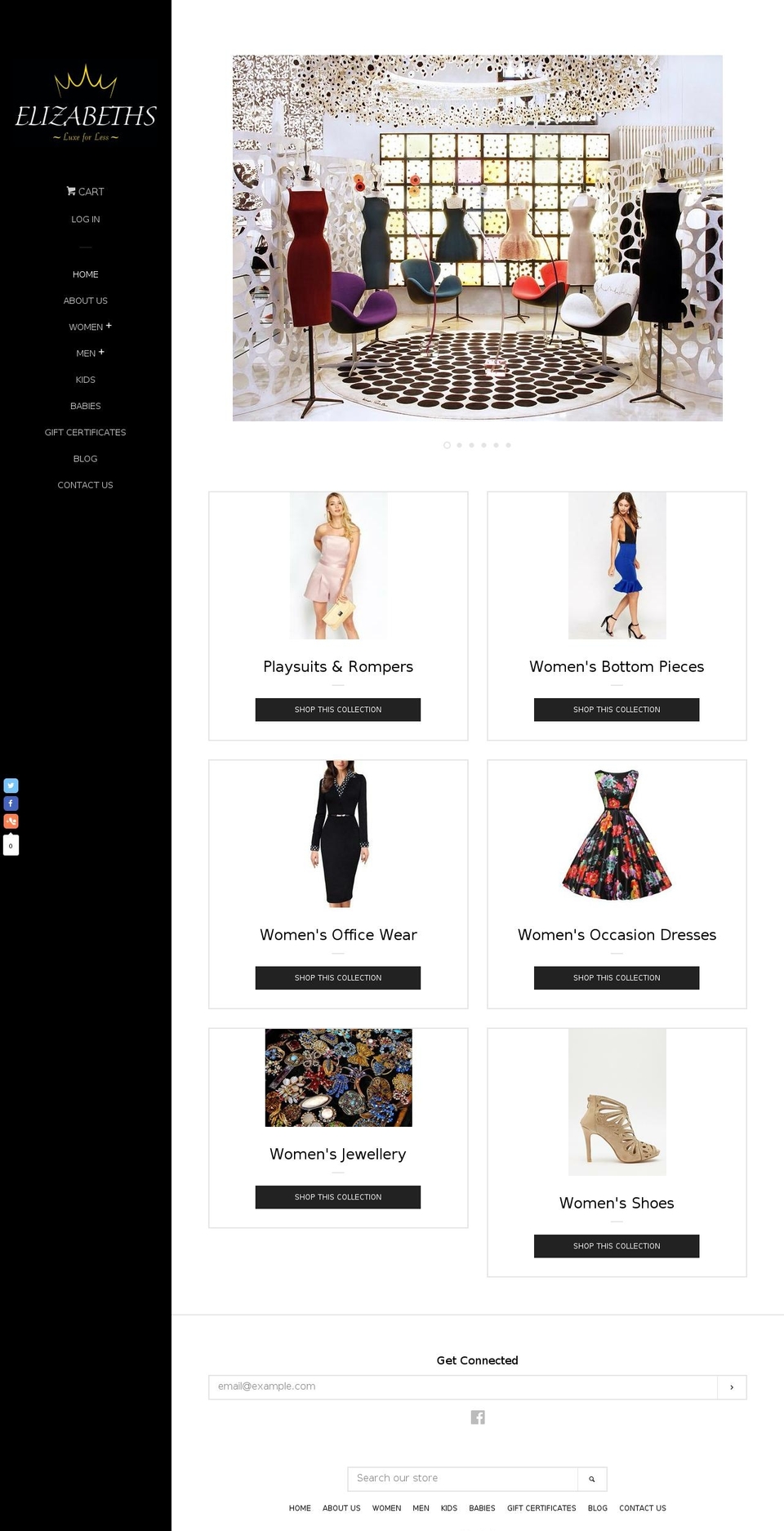 shop-elizabeths.com shopify website screenshot
