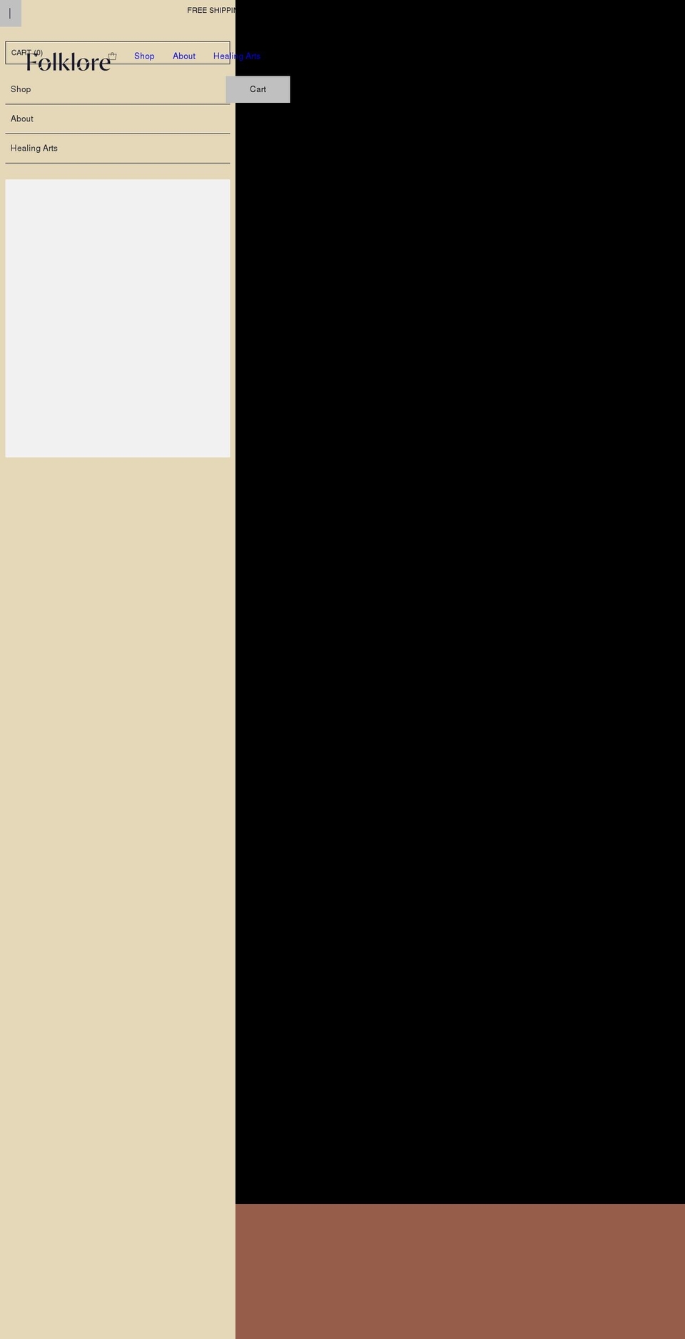 shop-folklore.com shopify website screenshot