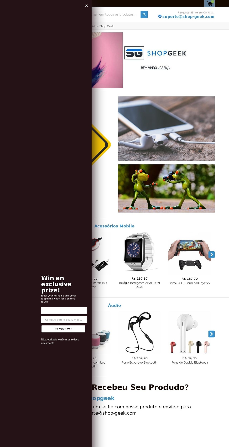shop-geek.com — Shopify storefront screenshot
