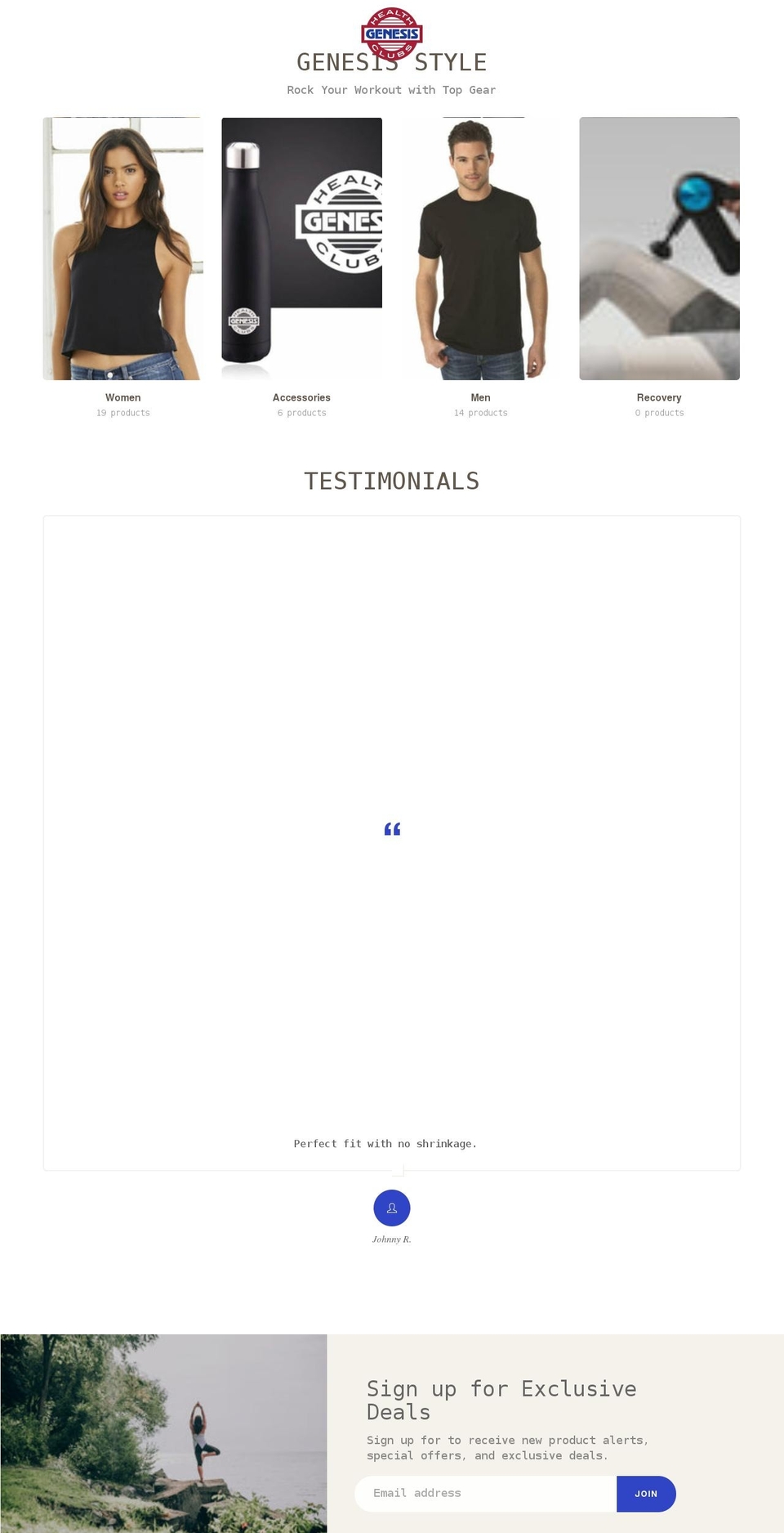 shop-genesis.com shopify website screenshot