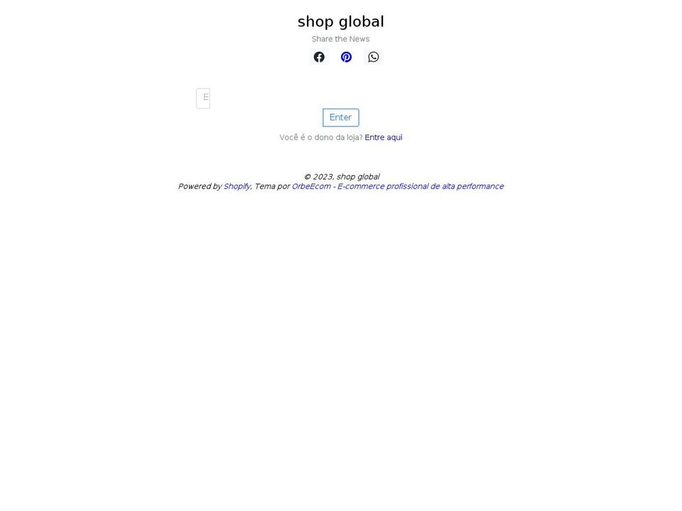 shop-global.com shopify website screenshot