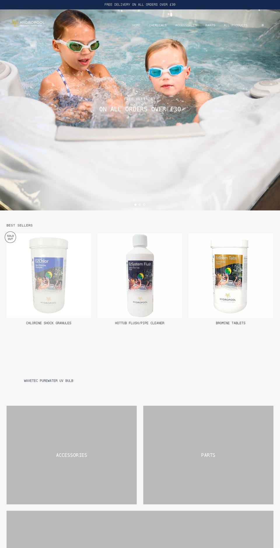shop-hydropool.myshopify.com shopify website screenshot
