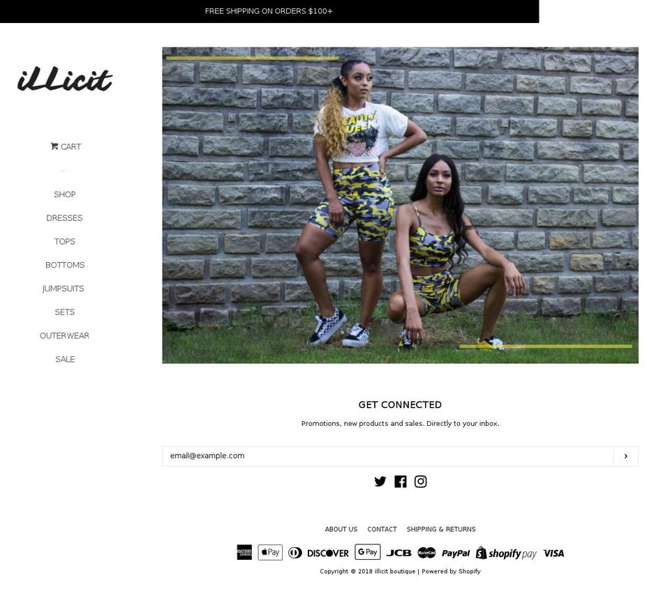 shop-illicit.com shopify website screenshot