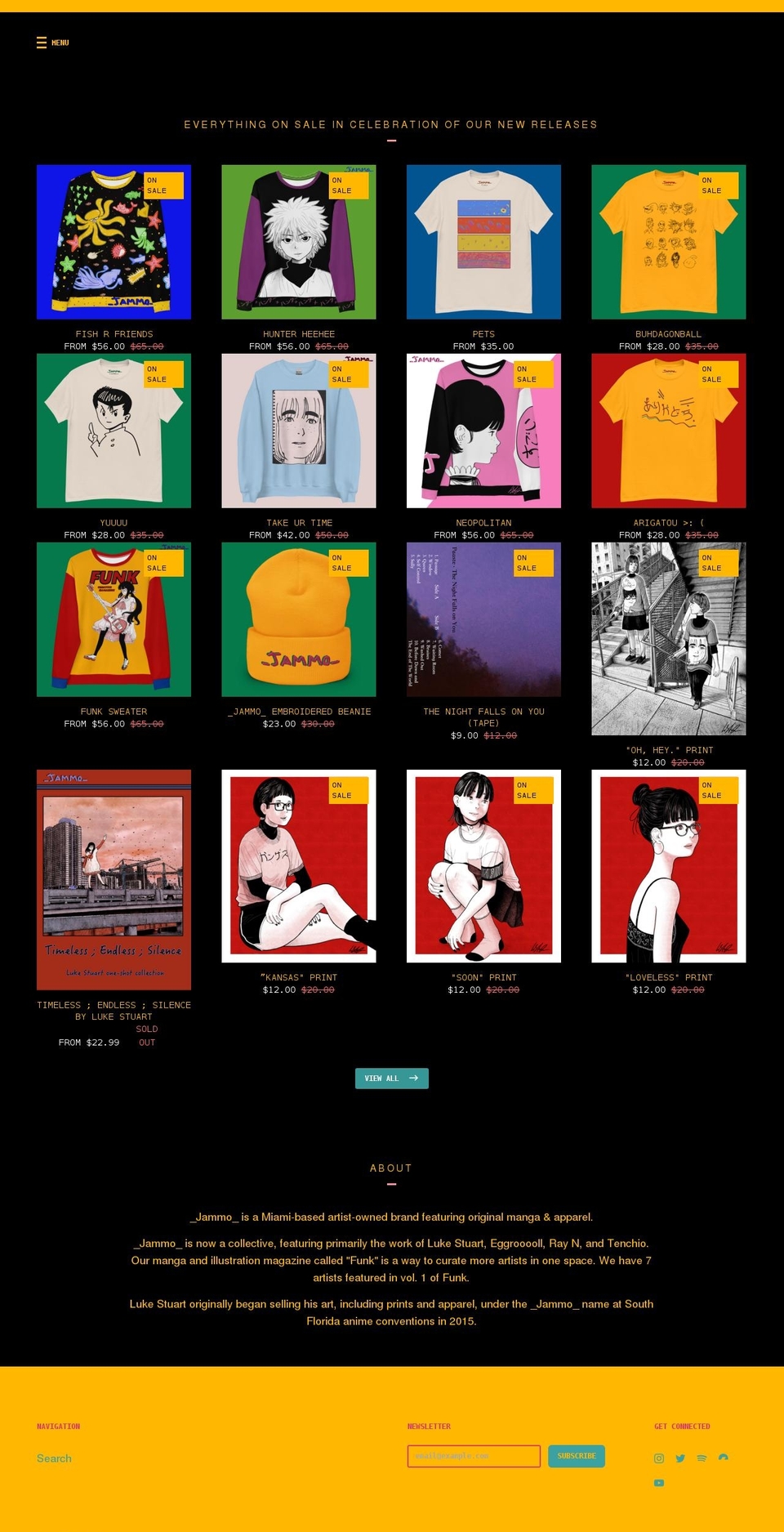 shop-jammo.com shopify website screenshot