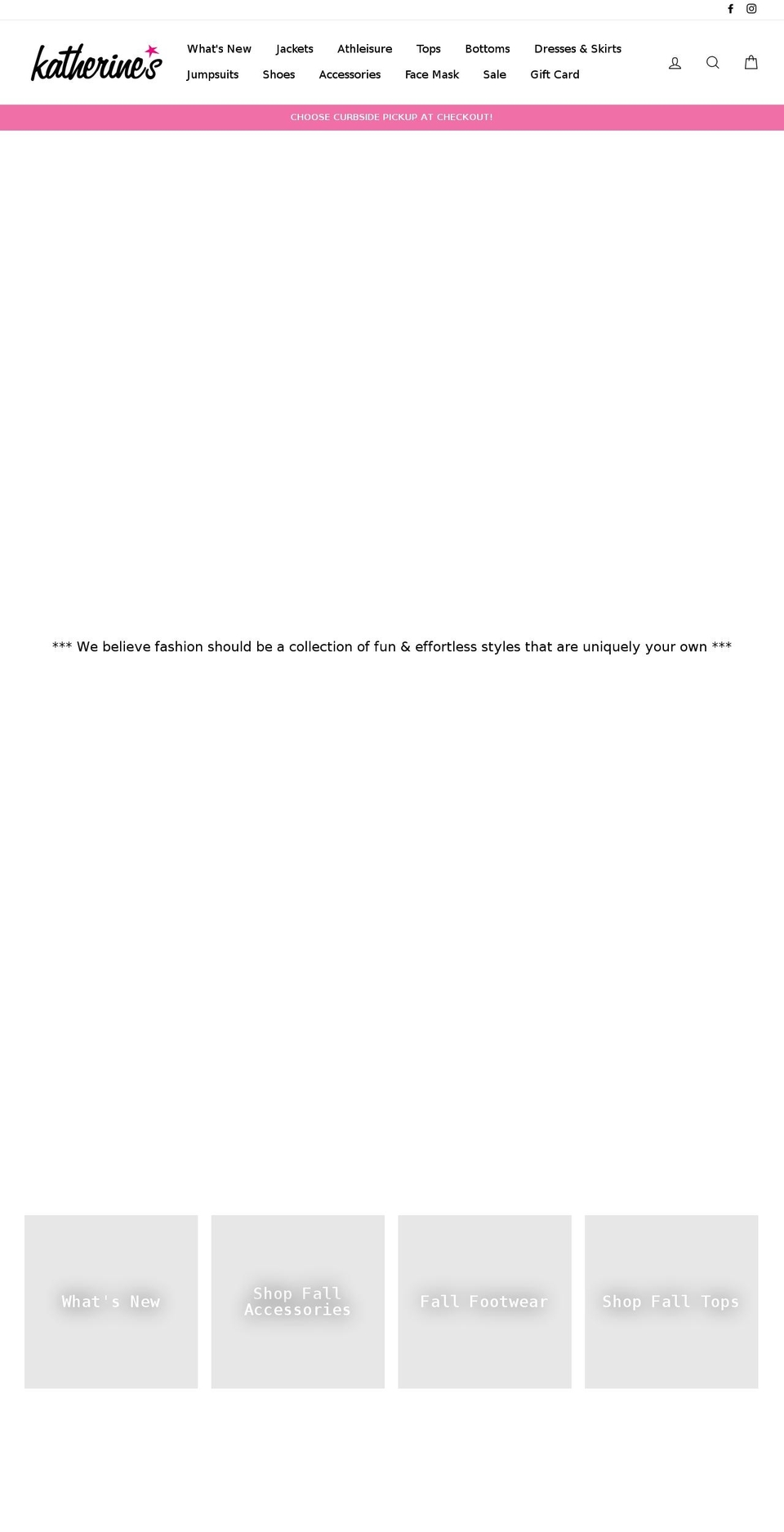 shop-katherines.com shopify website screenshot
