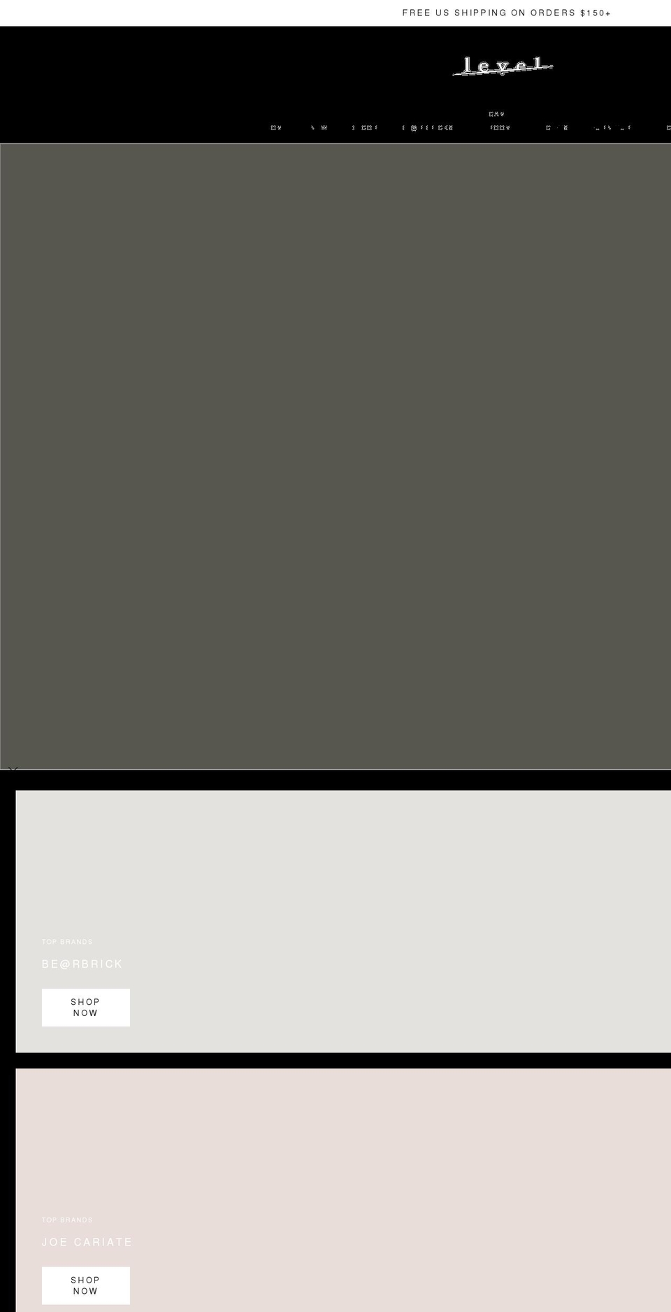 shop-level.com shopify website screenshot