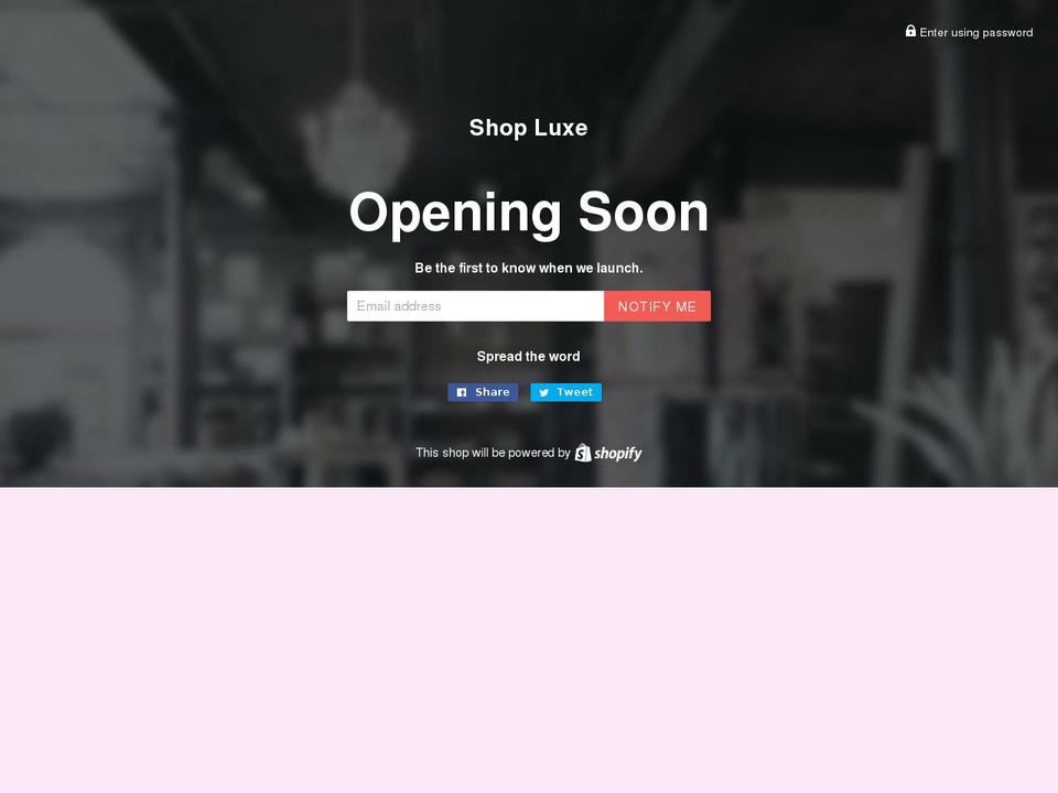 shop-luxe.com — Shopify storefront screenshot