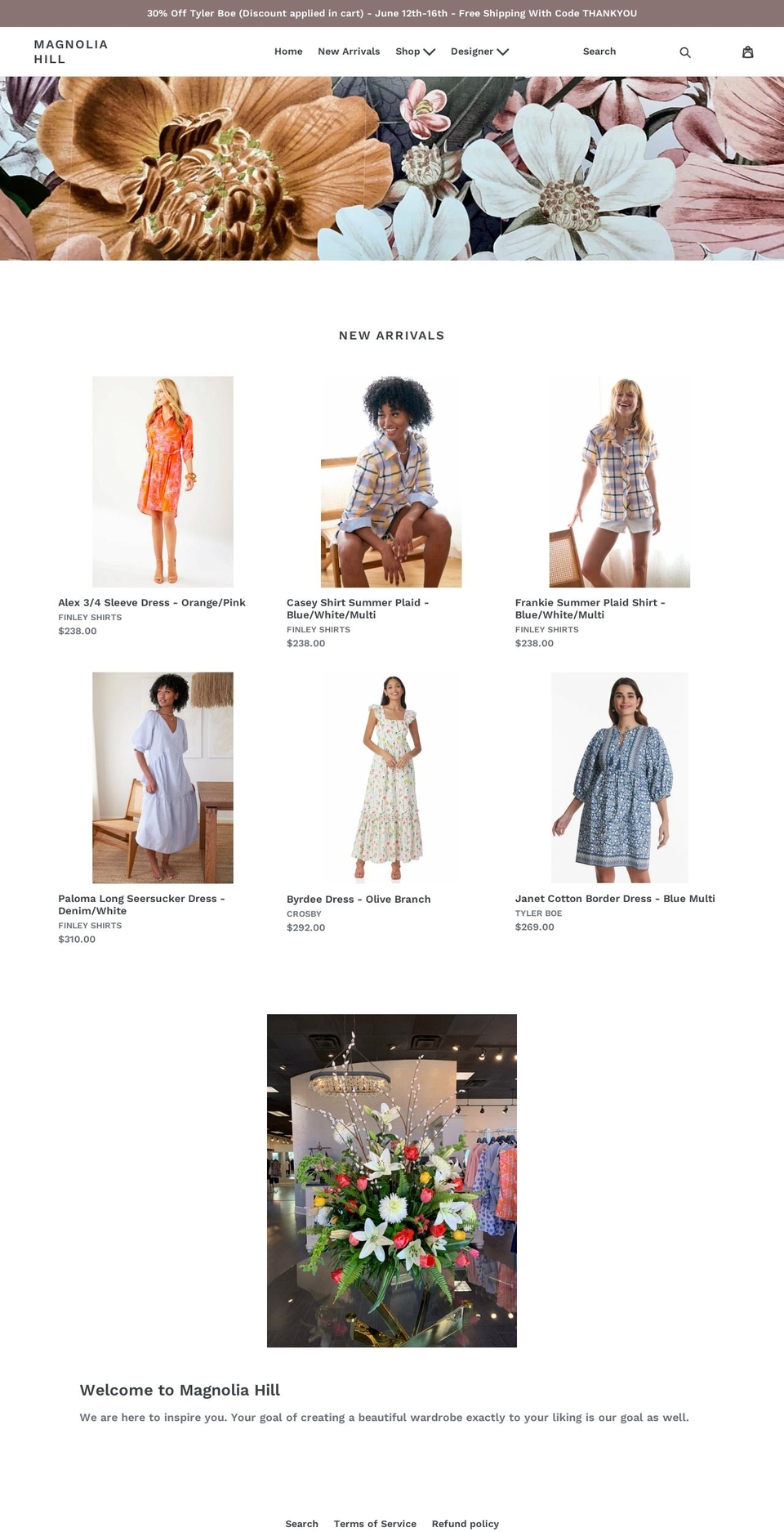 shop-magnoliahill.com shopify website screenshot