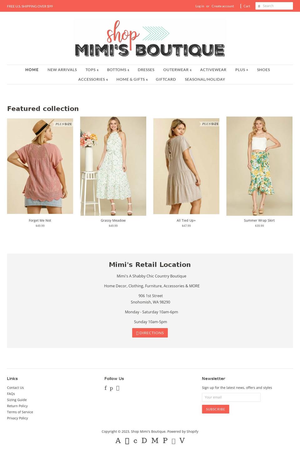 shop-mimis.com shopify website screenshot