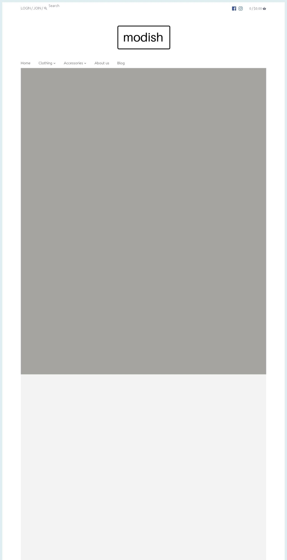shop-modish.com — Shopify storefront screenshot