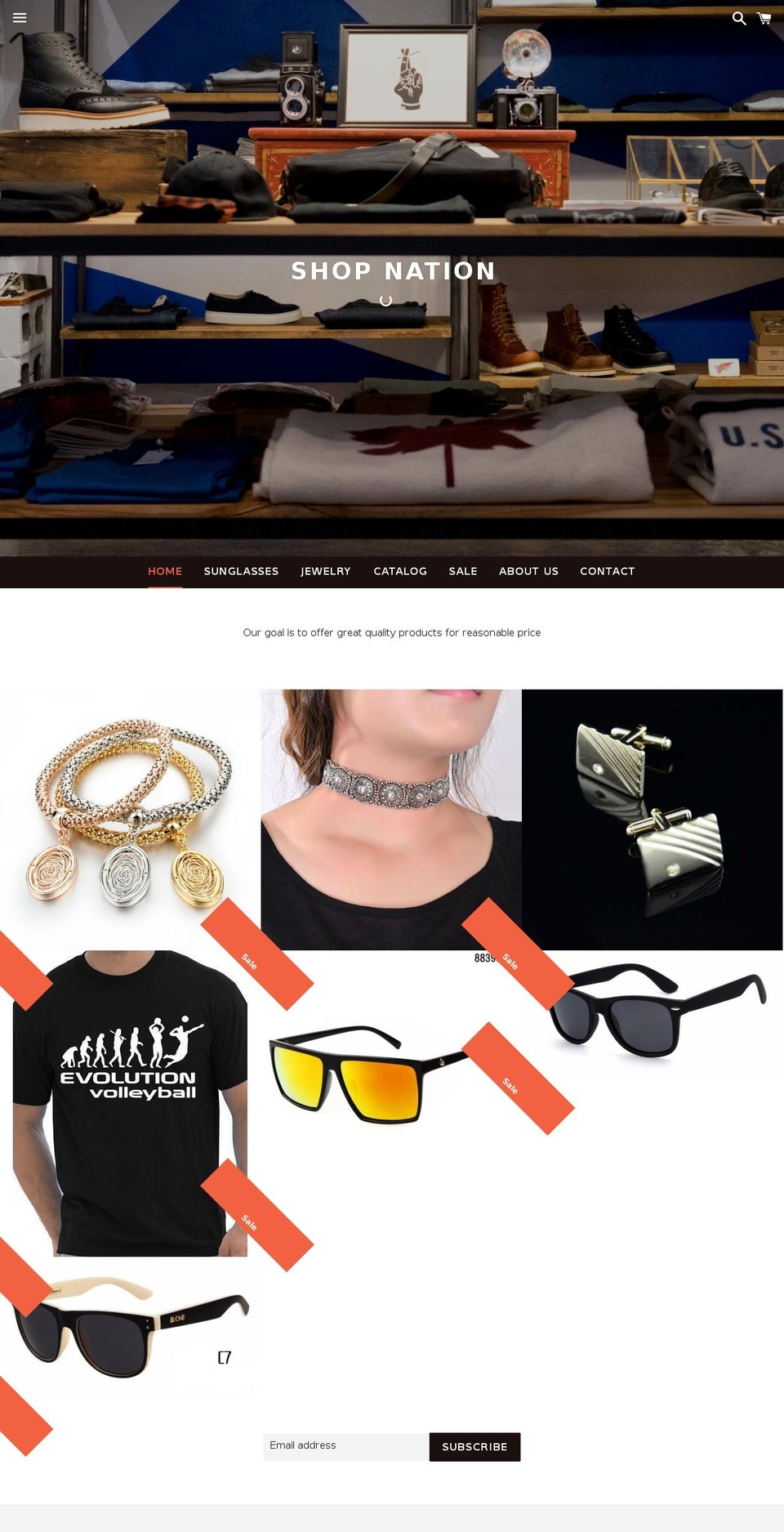 shop-nation.com shopify website screenshot