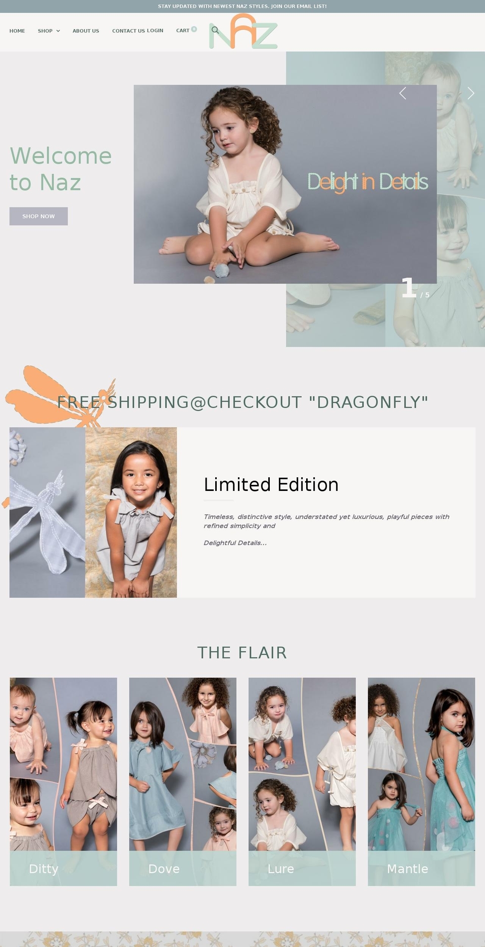 shop-naz.com shopify website screenshot