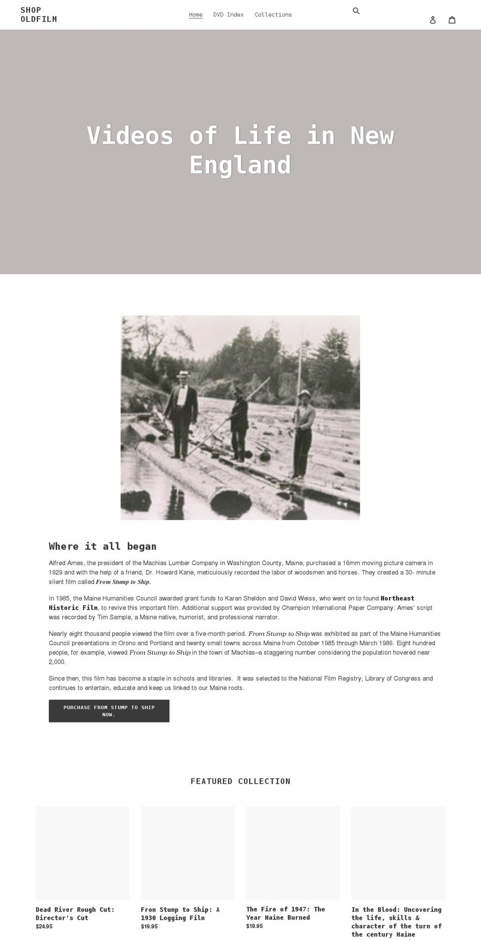 shop-oldfilm.myshopify.com shopify website screenshot