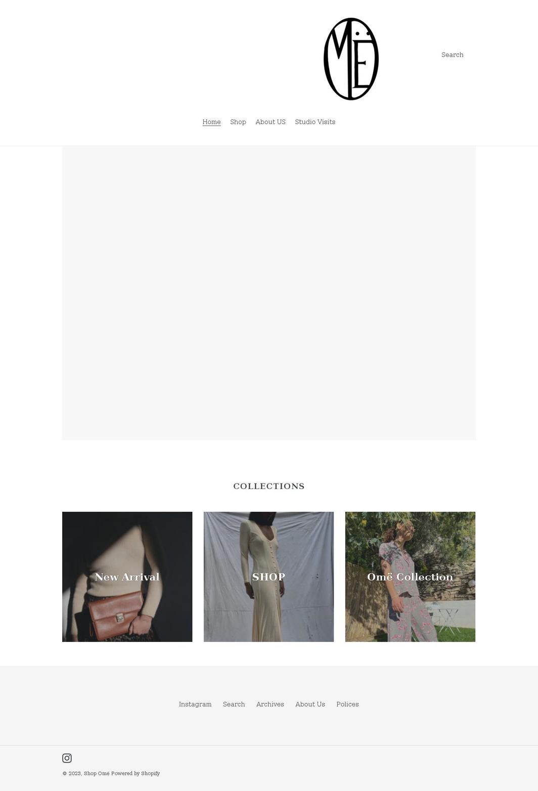 shop-ome.com shopify website screenshot