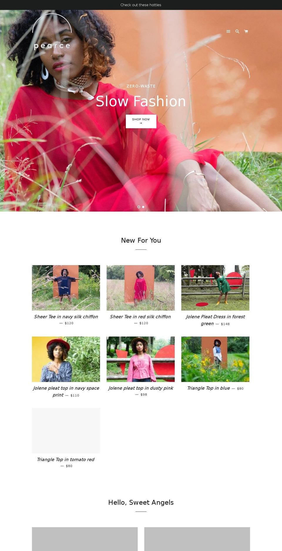 shop-pearce.com shopify website screenshot