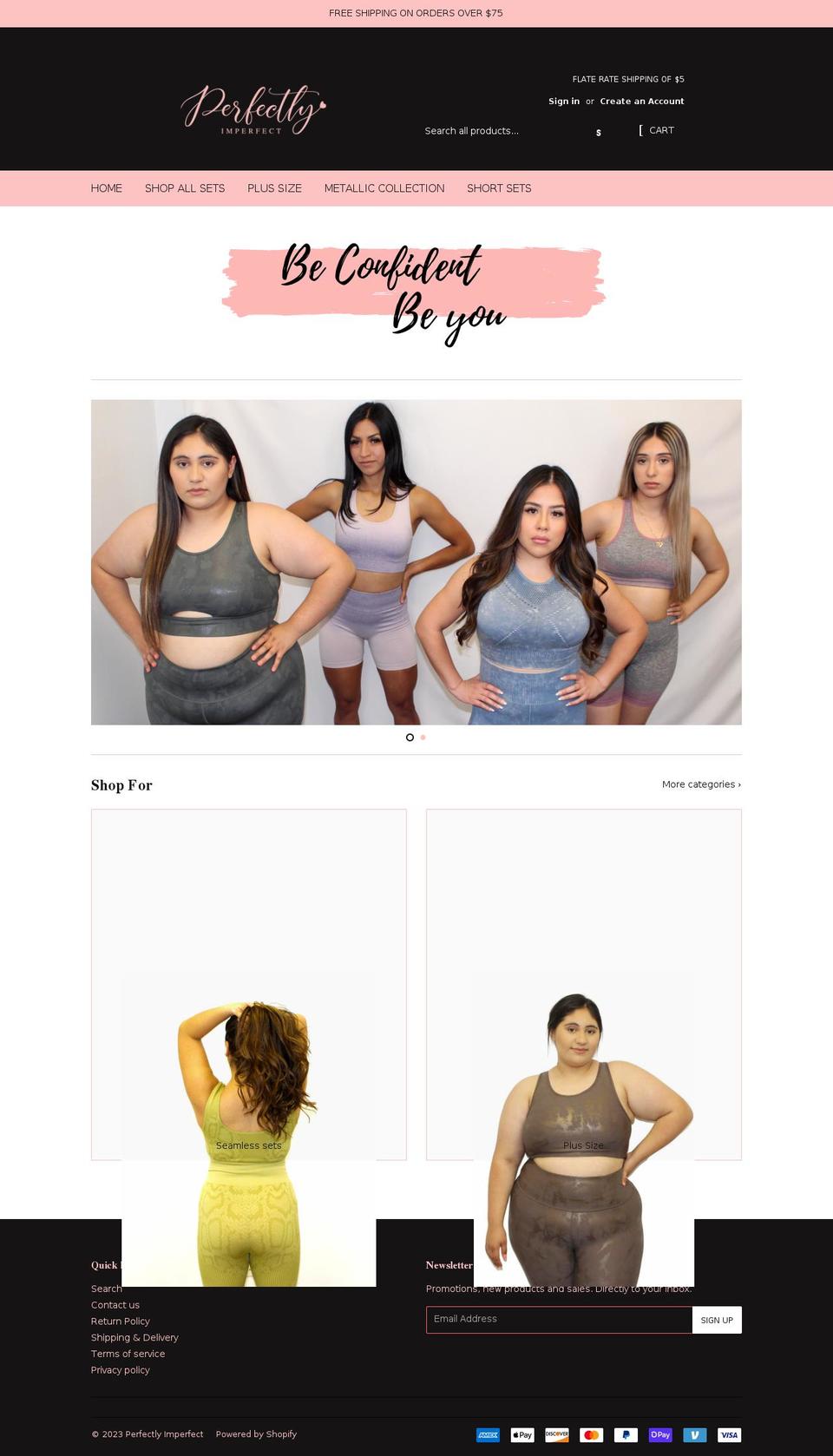 shop-perfectlyimperfect.com shopify website screenshot