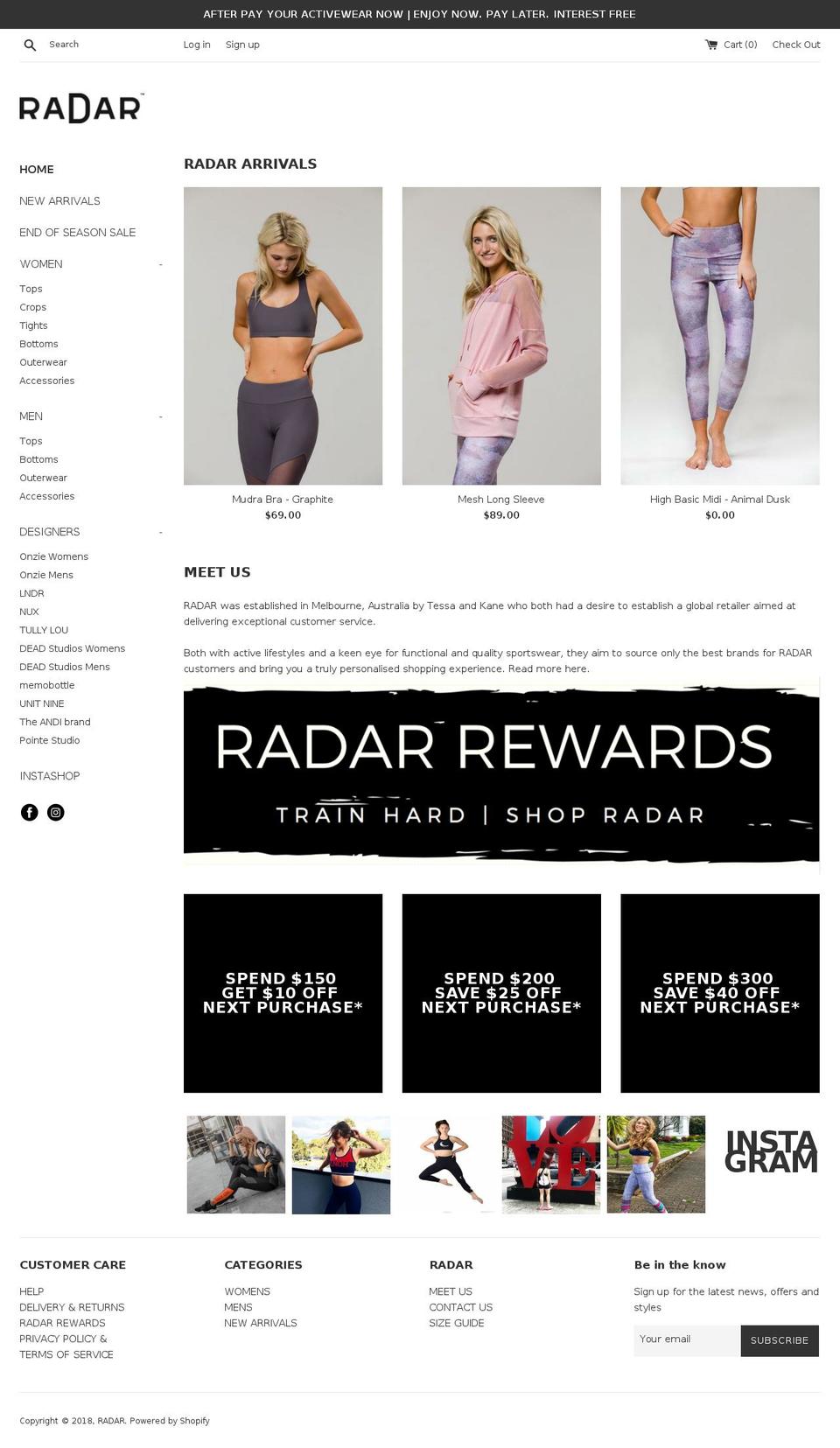 shop-radar.com — Shopify storefront screenshot