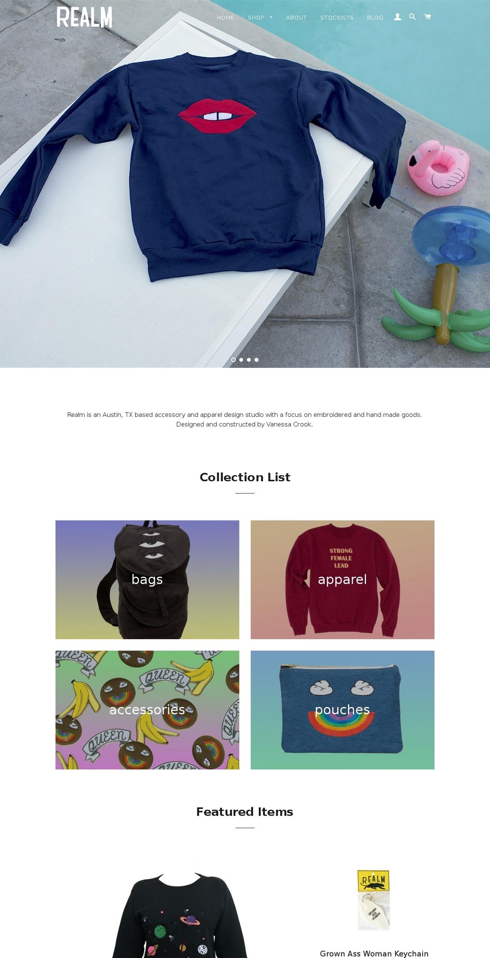 shop-realm.com shopify website screenshot