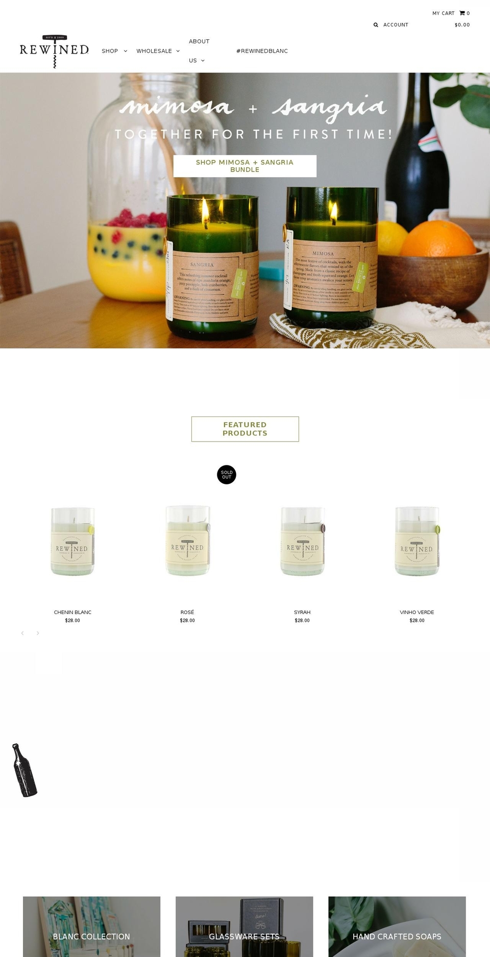 Rewined Shopify theme site example shop-rewined.com