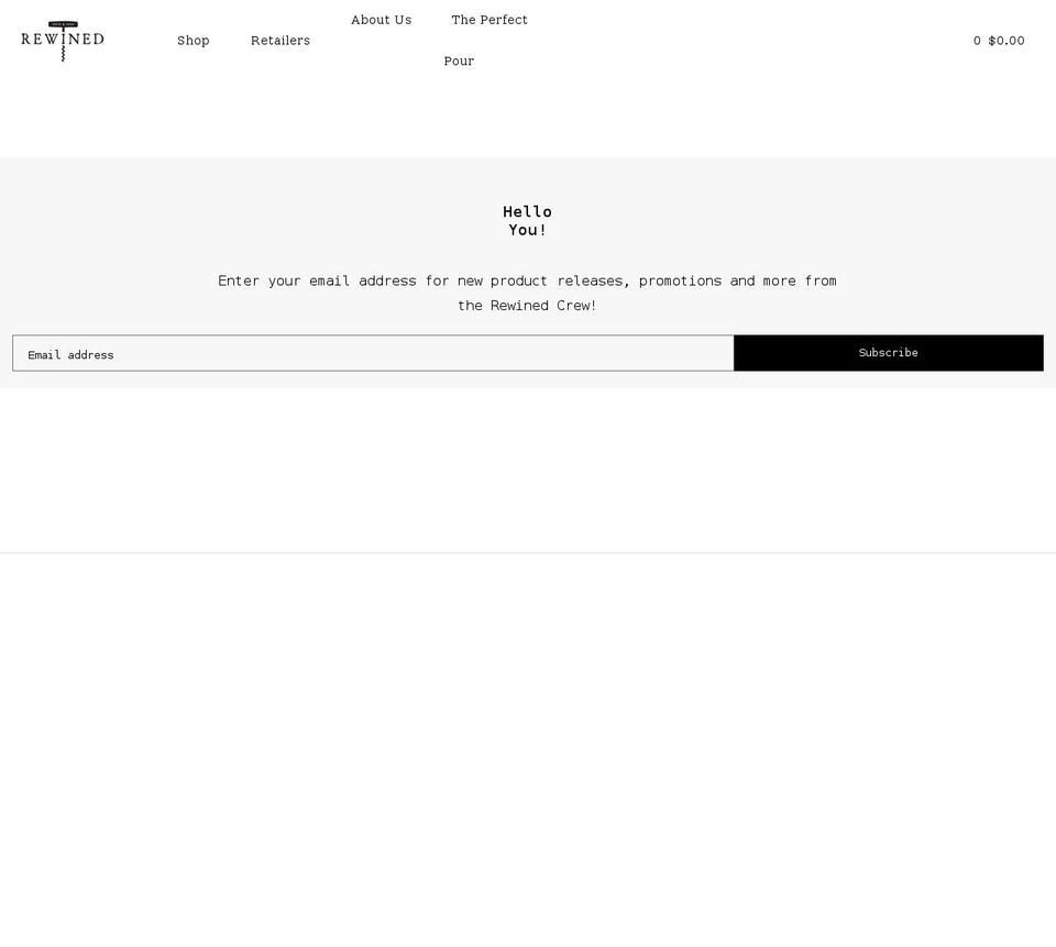 shop-rewined.myshopify.com shopify website screenshot